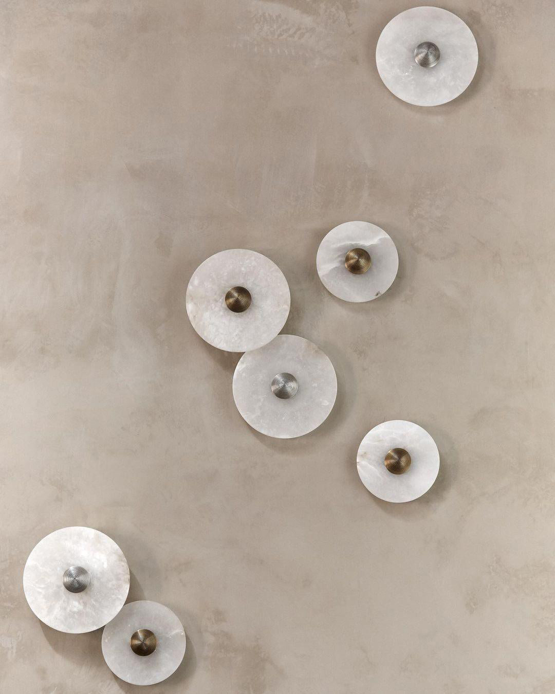 Elegant Marble Round Wall Light