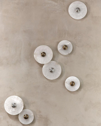 Elegant Marble Round Wall Light