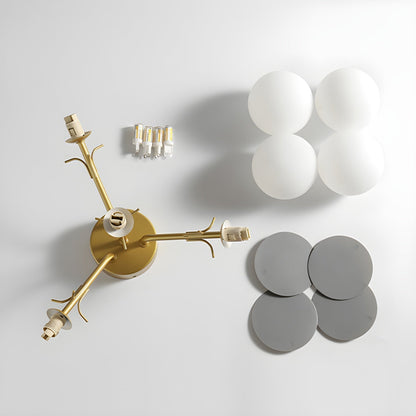 Stylish Glass Globe LED Ceiling Light Fixture