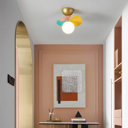 Stylish Glass Globe LED Ceiling Light Fixture
