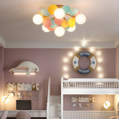Stylish Glass Globe LED Ceiling Light Fixture