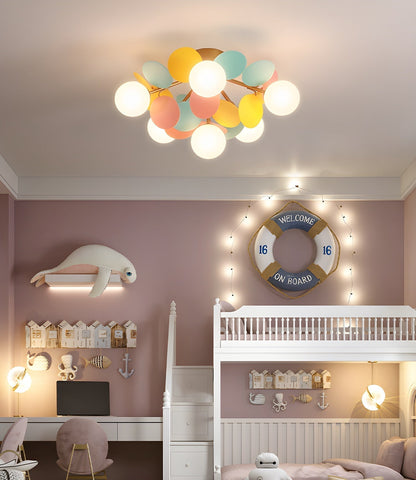 Stylish Glass Globe LED Ceiling Light Fixture