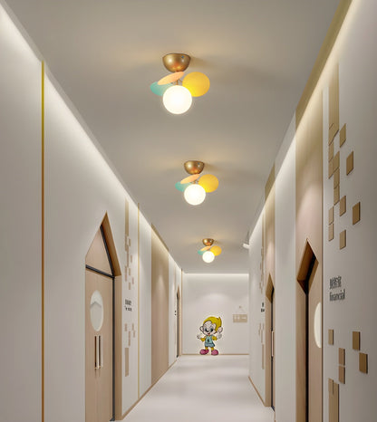 Stylish Glass Globe LED Ceiling Light Fixture