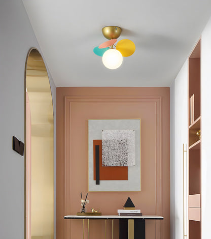 Stylish Glass Globe LED Ceiling Light Fixture