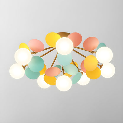 Stylish Glass Globe LED Ceiling Light Fixture