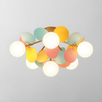 Stylish Glass Globe LED Ceiling Light Fixture