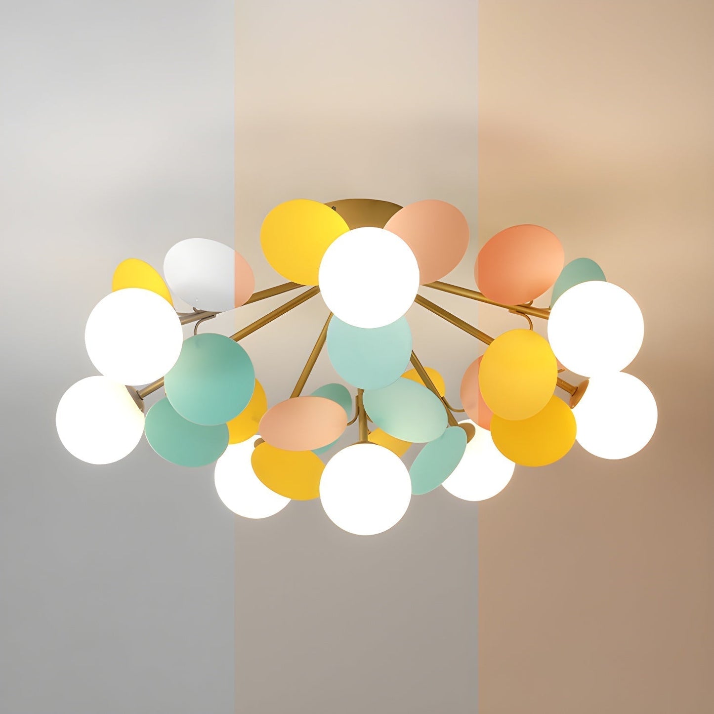 Stylish Glass Globe LED Ceiling Light Fixture