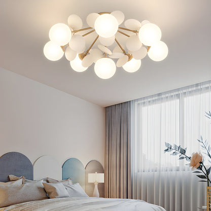 Stylish Glass Globe LED Ceiling Light Fixture