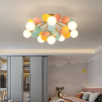 Stylish Glass Globe LED Ceiling Light Fixture