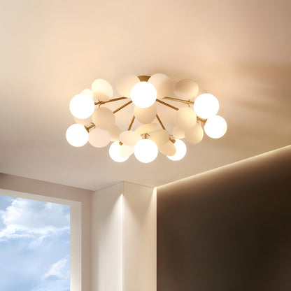Stylish Glass Globe LED Ceiling Light Fixture
