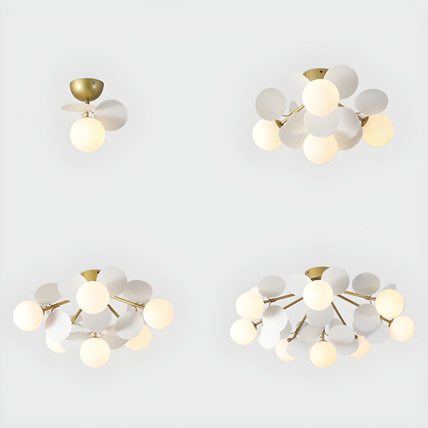 Stylish Glass Globe LED Ceiling Light Fixture