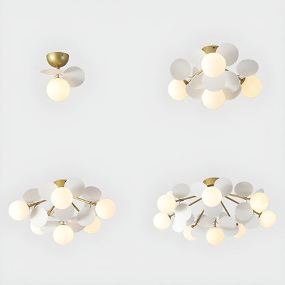 Stylish Glass Globe LED Ceiling Light Fixture