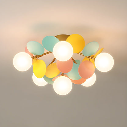 Stylish Glass Globe LED Ceiling Light Fixture