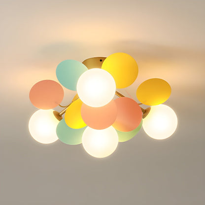 Stylish Glass Globe LED Ceiling Light Fixture