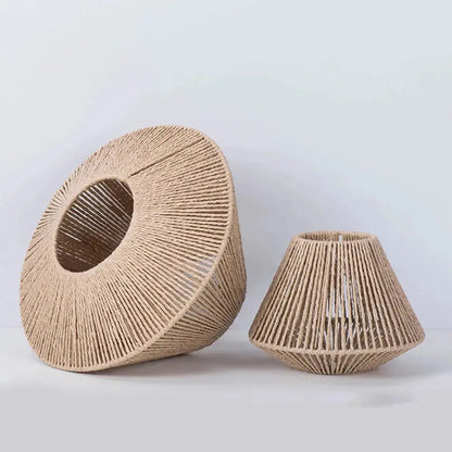 Natural Woven Pendant Light - Classic Home Lamp