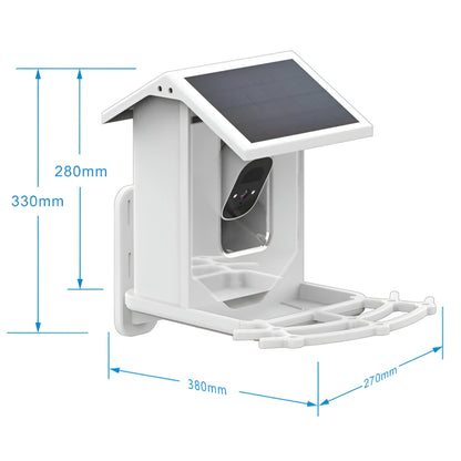 Wireless Bird Feeder with HD Camera and Solar Power