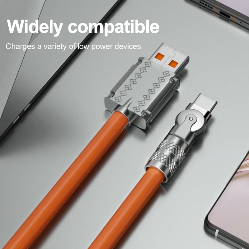 Fast Charge Phone Cable with 360 Rotation