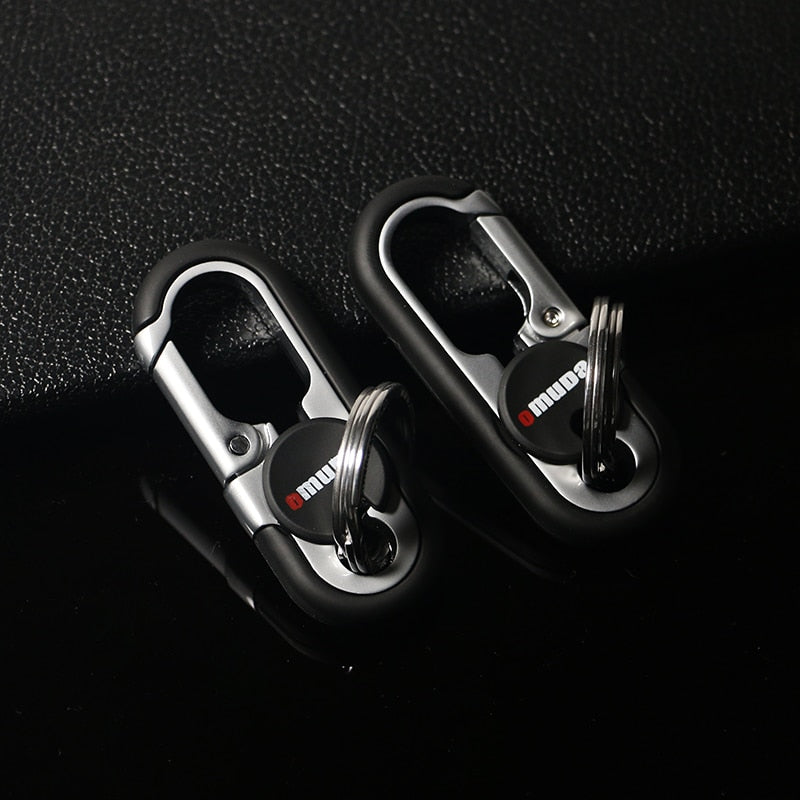 Strong Metal Double Loop Keychain