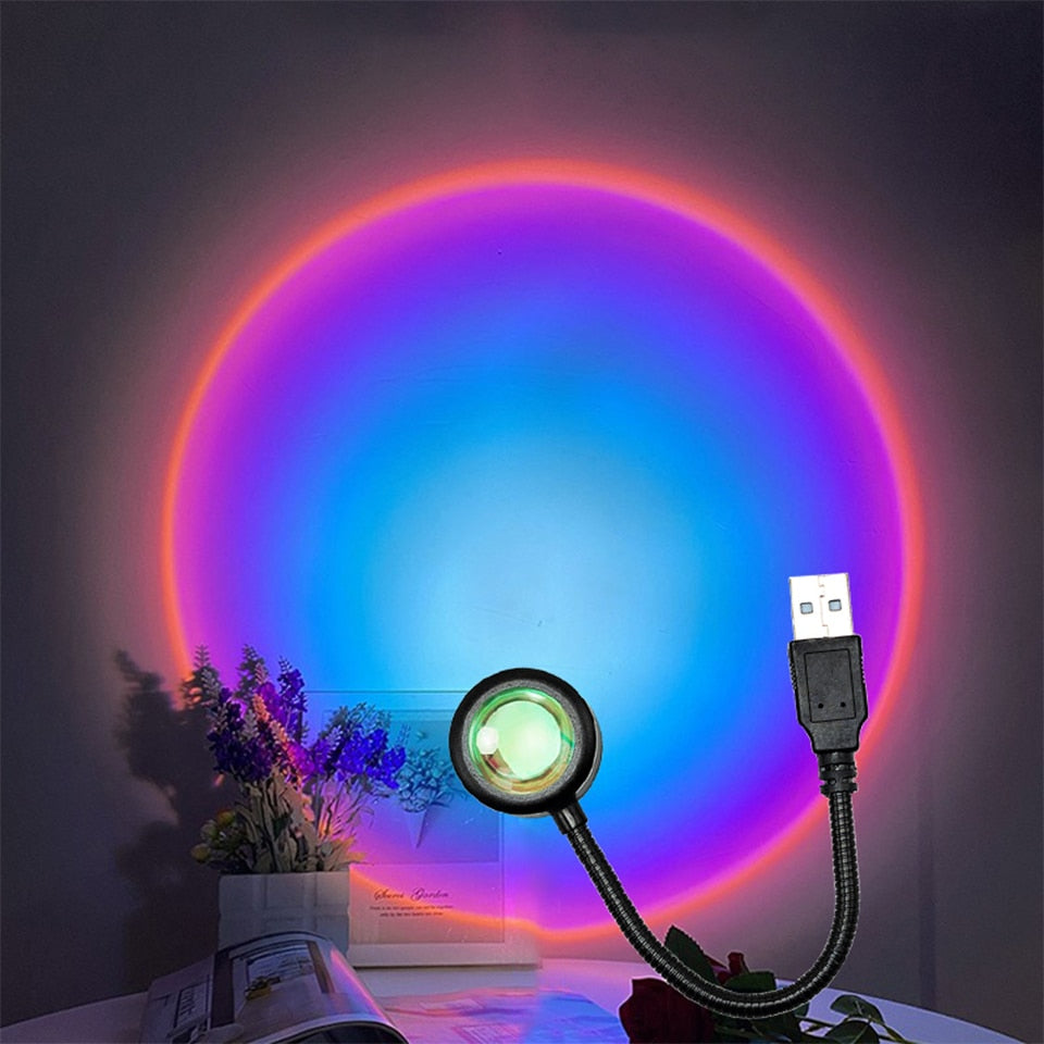 Compact USB Colorful Night Light Lamp - Fesara