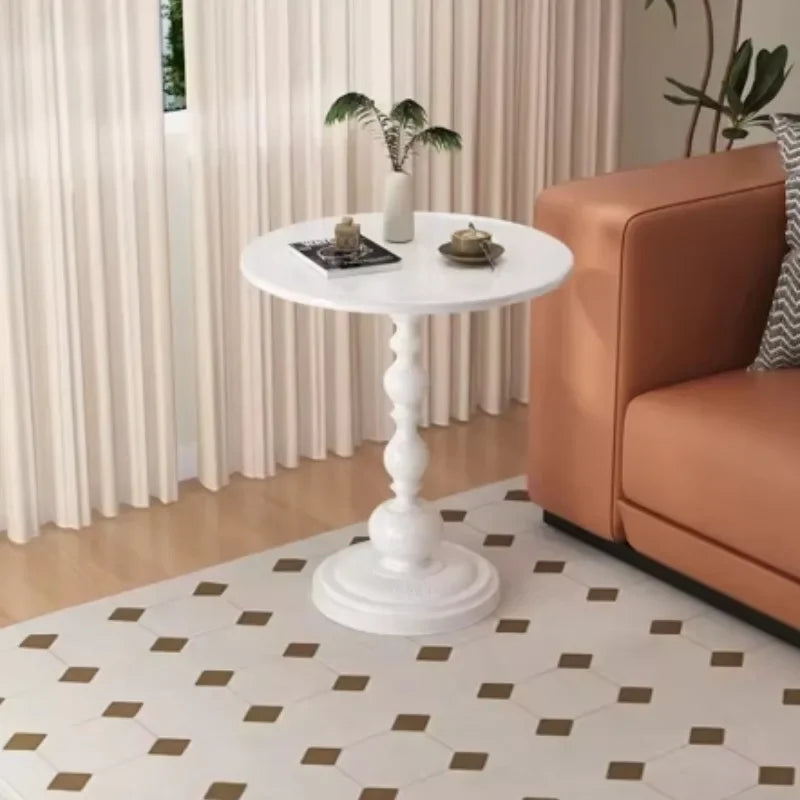 Rustic Chic Circular End Table