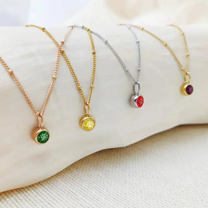Delicate Gemstone Orbit Choker Necklace