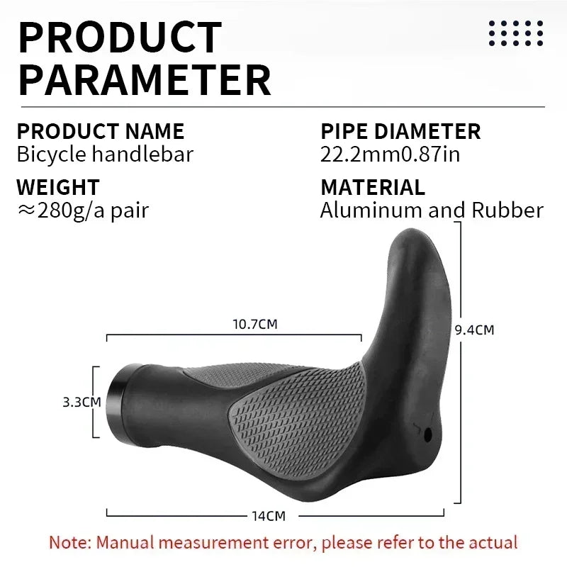 Ergonomic Mountain Bike Grips with Shock Absorption – Non-Slip Rubber Handlebar Grips for Ultimate Comfort-3
