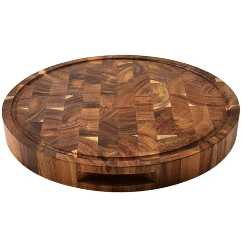 Durable Wooden Butcher Block Table - Fesara