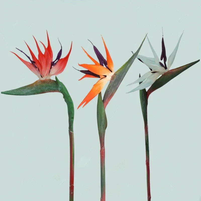 Artificial Bird of Paradise Flowers 3 Piece Decor Set