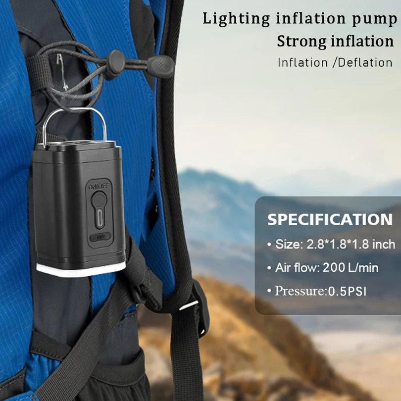 Portable Mini Air Compressor Pump with 5 Adapters