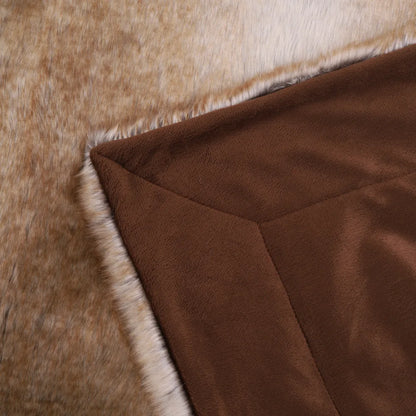 Plush Faux Fur Throw Blanket - Warm & Super Soft