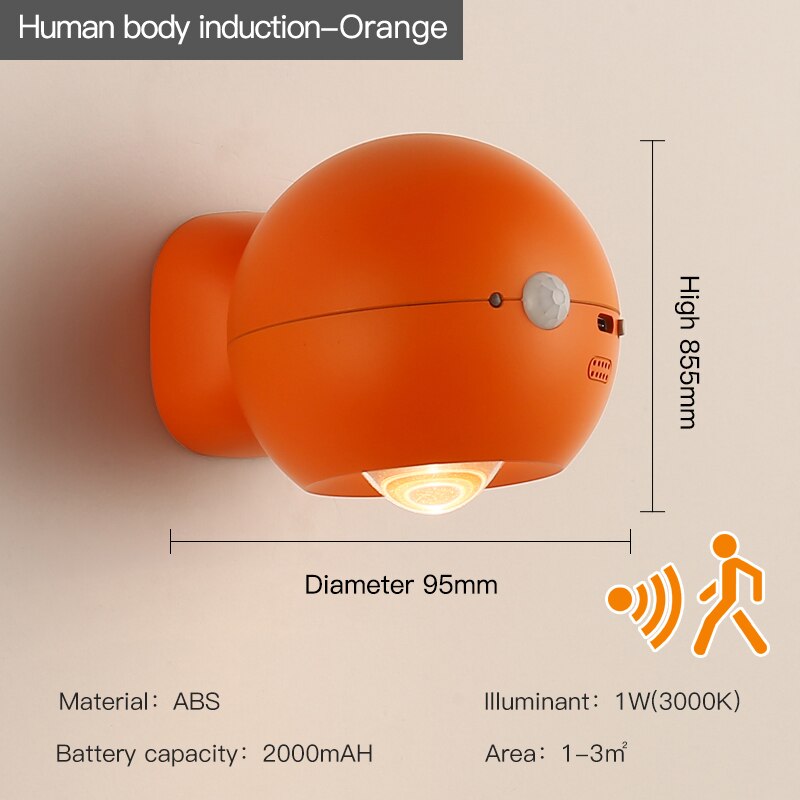 Smart Motion Activated Rechargeable Wall Light