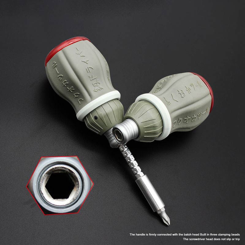 Compact Magnetic Multibit Screwdriver Kit