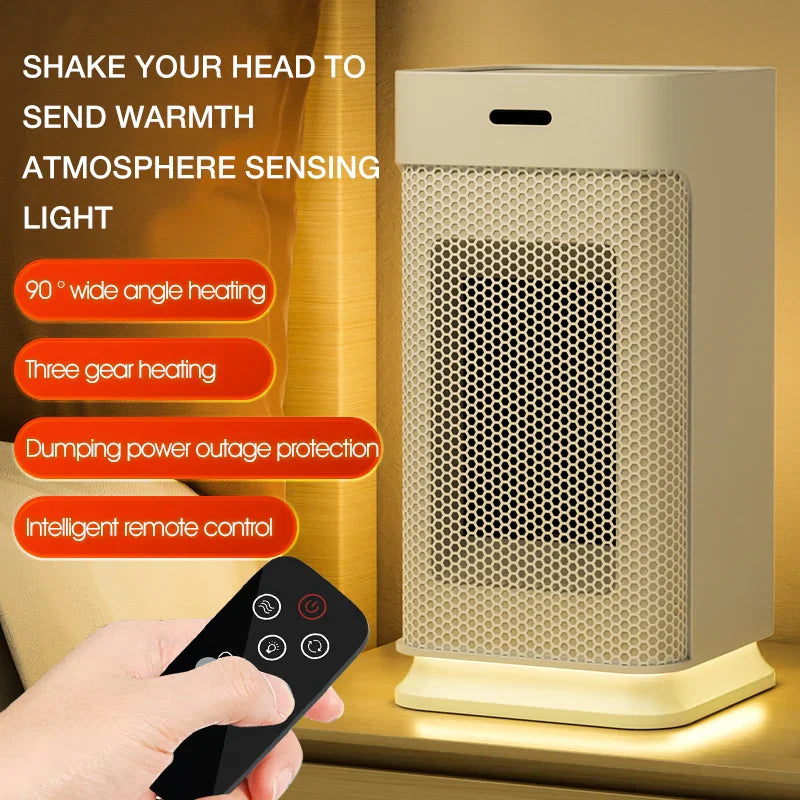 Portable Ceramic Hand Warmer with LED Night Light - Fesara