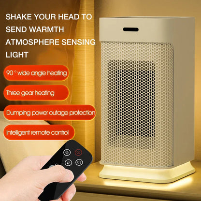 Portable Ceramic Hand Warmer with LED Night Light - Fesara
