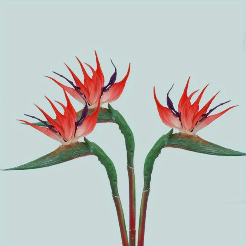 Artificial Bird of Paradise Flowers 3 Piece Decor Set