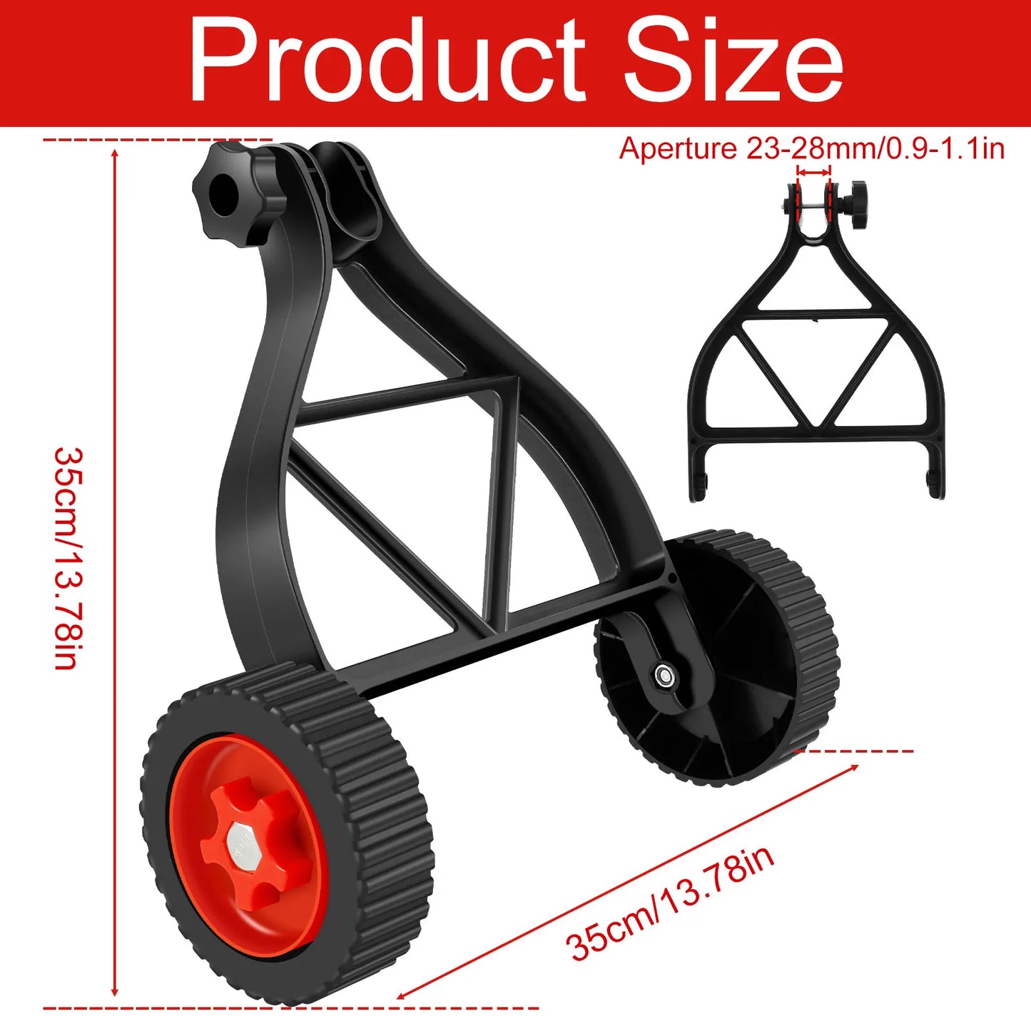 Universal Lawn Mower Wheel Kit Adjustable Height Support