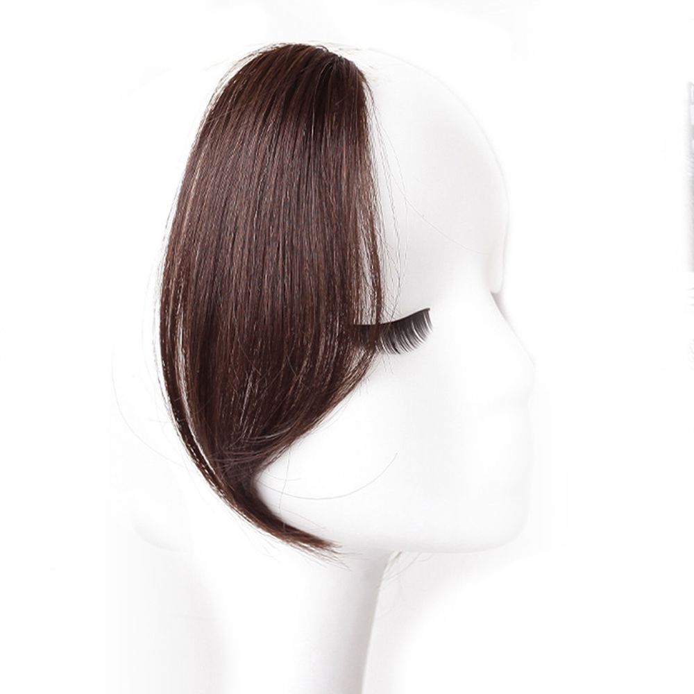 Easy Clip On Realistic Fake Hair Fringe Bangs