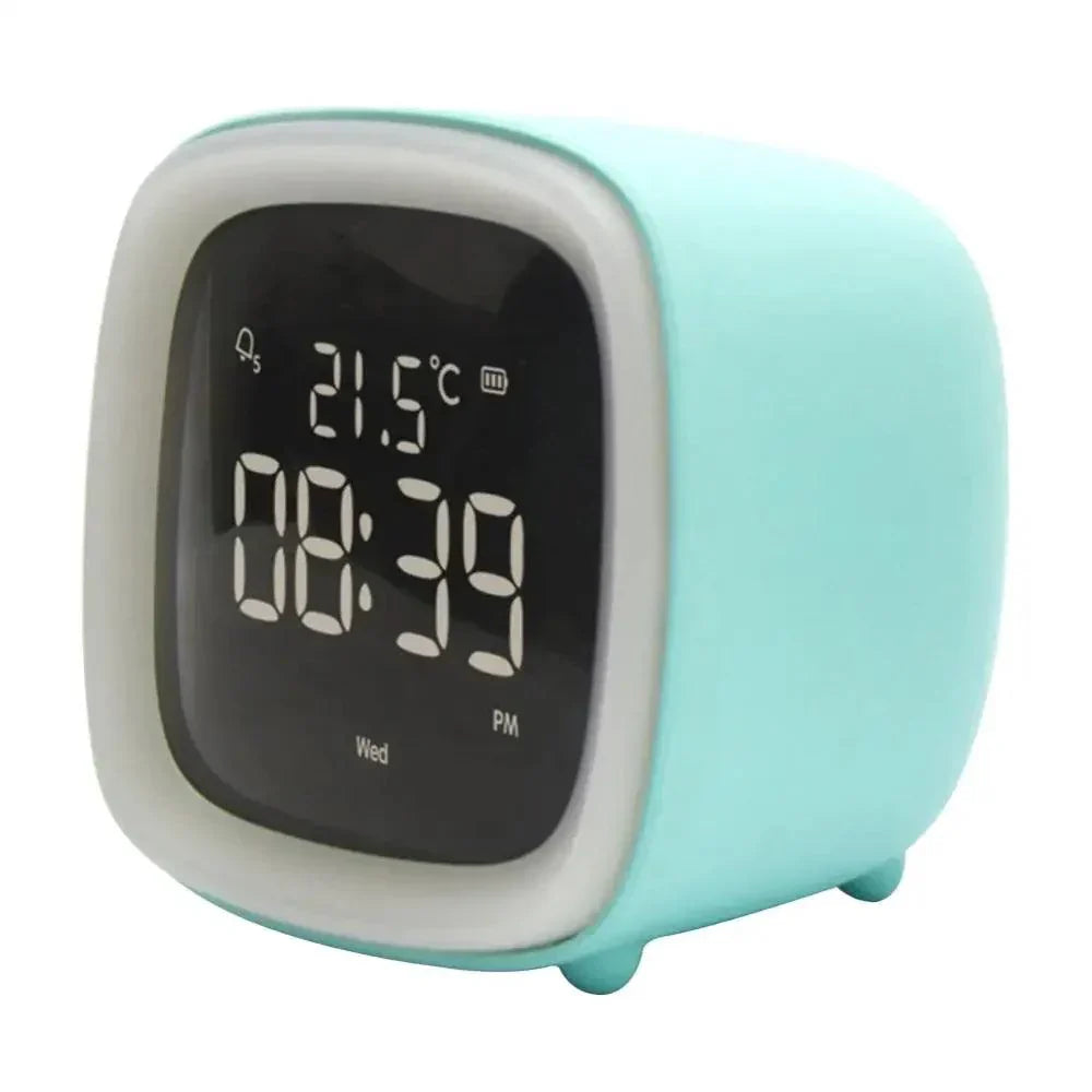 Fun Kids LED Clock with Nightlight and Rechargeable Battery
