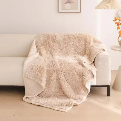 Soft Plush Throw Blanket Waterproof Microfiber
