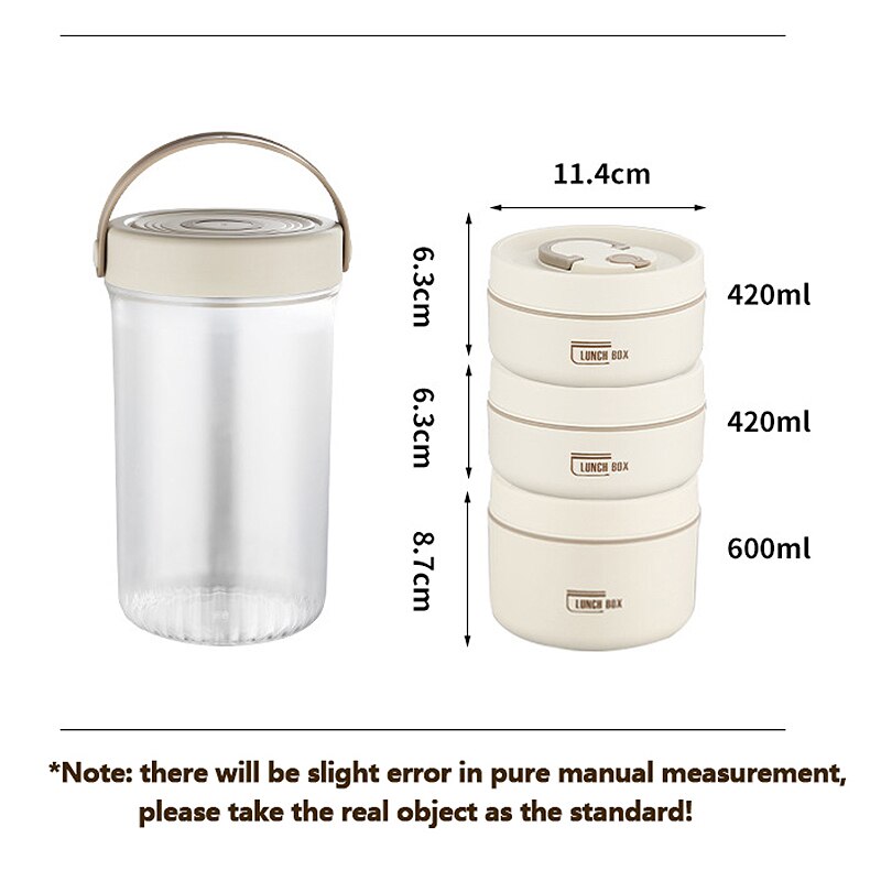 Insulated Spill-Proof Stackable Food Container Box