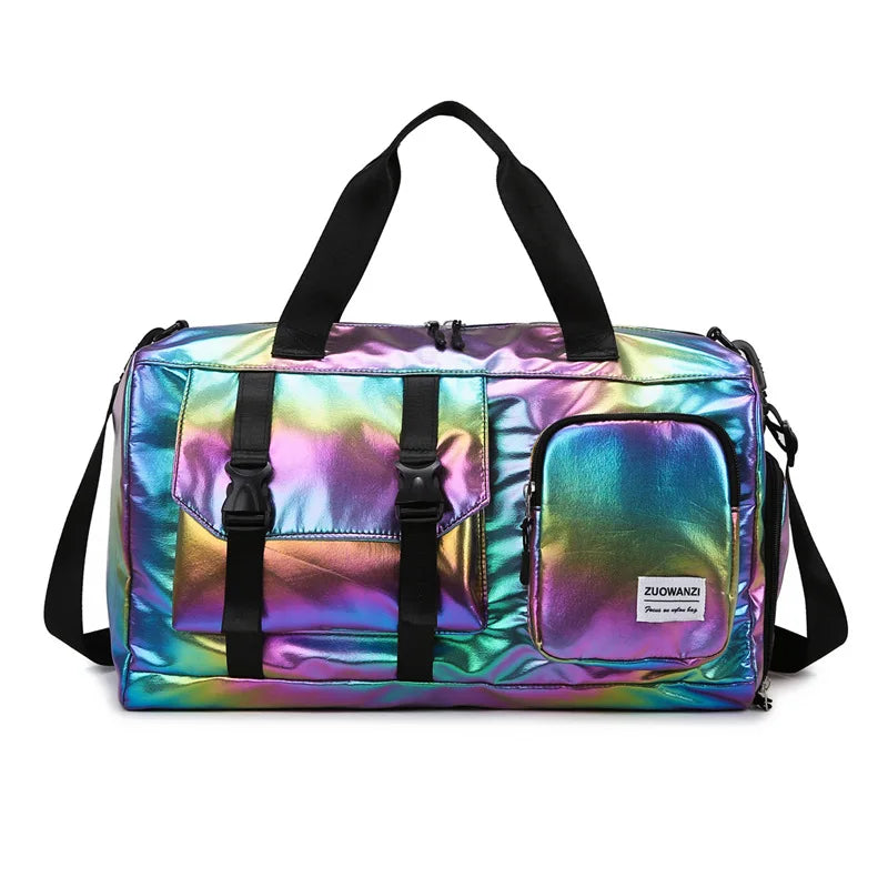 Fashionable Holographic Weekend Travel Bag