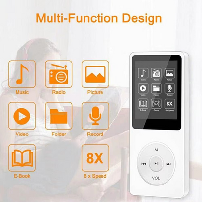 Compact Portable Bluetooth Music Player with 1.8 Screen