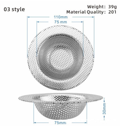 Easy Clean Kitchen Sink Strainer Filter