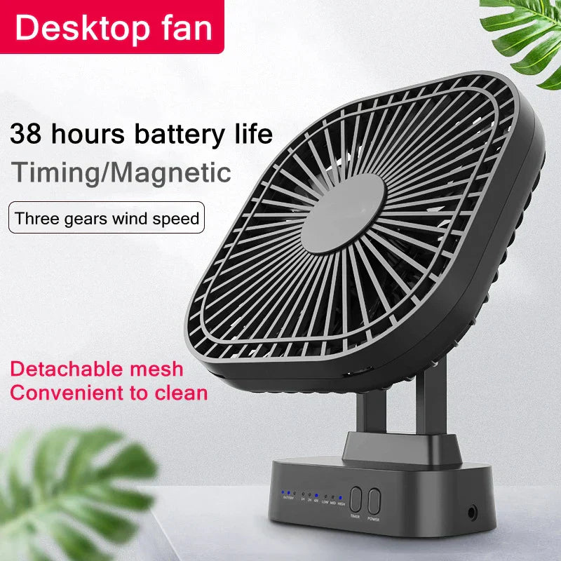 Portable Rechargeable Mini USB Desk Fan