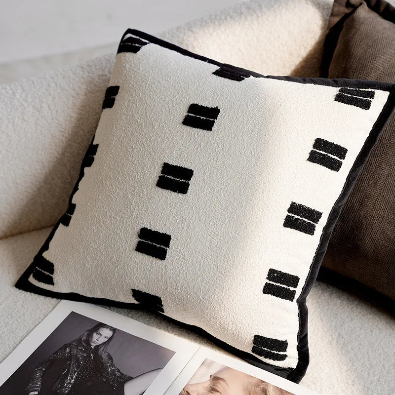 Stylish Embroidered Horse Print Throw Pillow for Home