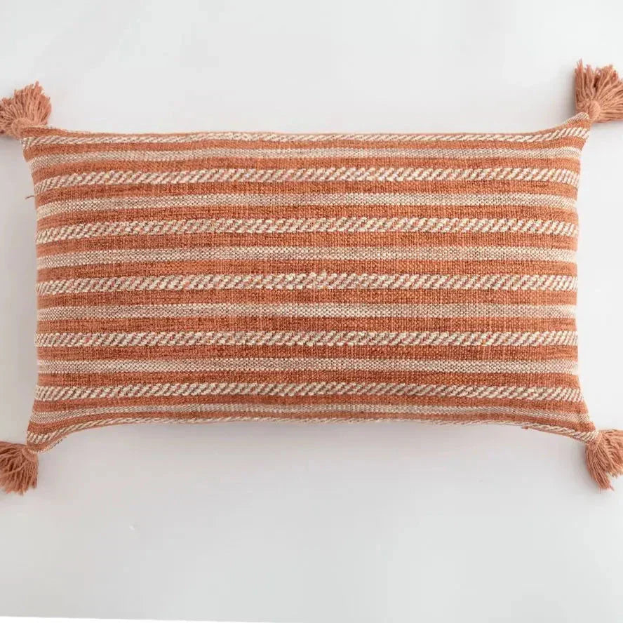 Stylish Home Decor Cushion Cover with Chic Tassels