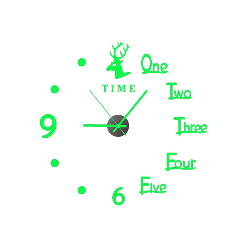 Decorative 3D Glow Silent Wall Clock
