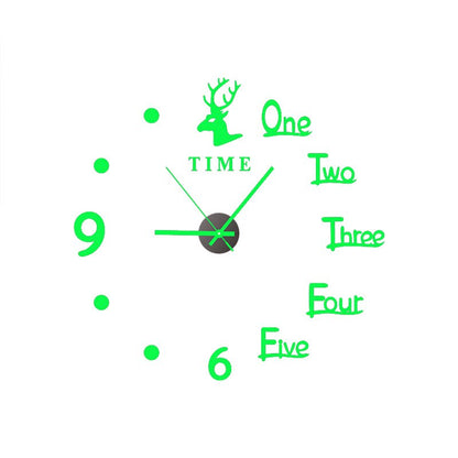 Decorative 3D Glow Silent Wall Clock