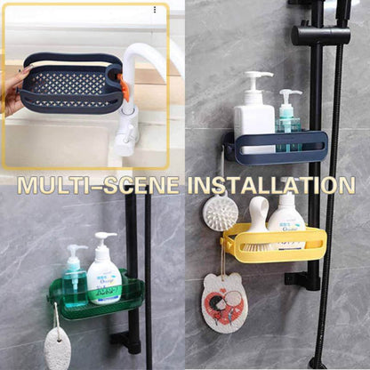 Space Saving Sink Caddy Sponge Rack Organizer