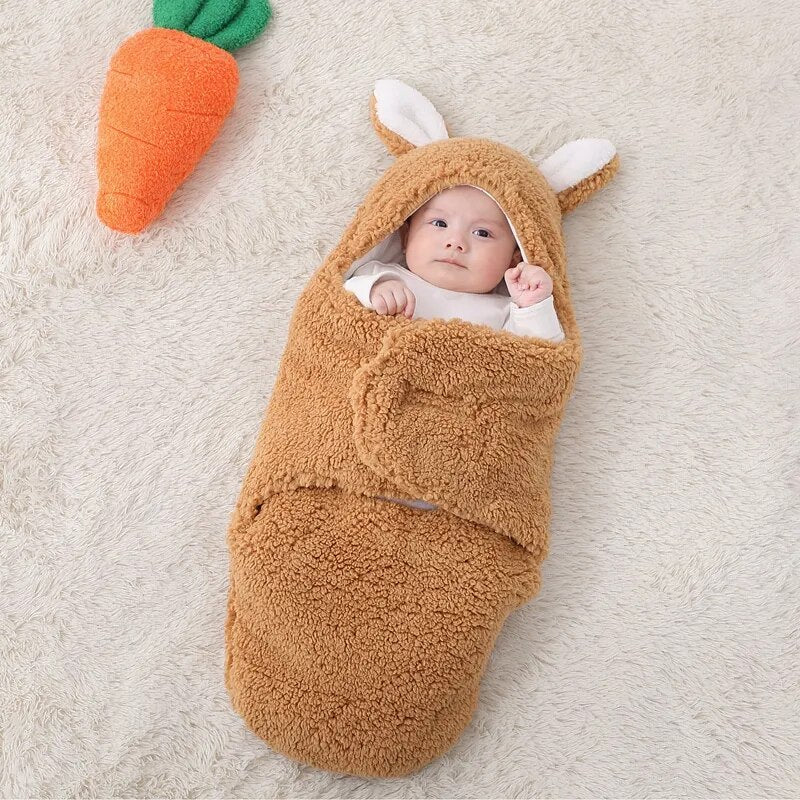 Cuddly Bunny Baby Sleep Sack Swaddle Blanket